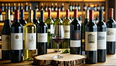 Illustration de vins, bières et spiritueux